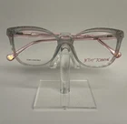 Betsey Johnson Spice Girl Eyeglasses 54-16-140 Clear Pink Frames No Case New. Price: $54.99.