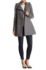 Nwt Via Spiga $360 Gray Wool Blend Double Breasted Military Coat Sz 14 New. Price: $98.00.
