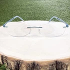 Silhouette Rimless Eyeglasses Frames 4406 6056 Teal Blue 53-17-135 Austria Pre-owned. Price: $54.00.