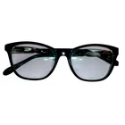 Zenni Optical 4425721 Black Rectangular Eyeglass Frames White Marble Temples Pre-owned. Price: $12.81.
