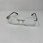 Joseph Abboud JA4076 210 Brown Gold Round Rimless 49-18-140 Flex Hinge 388F New. Price: $85.00.