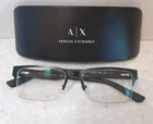 Armani Exchange AX1014 6063 Satin Matte Black Demo Lens 53MM Eyeglass Frames Pre-owned. Price: $49.94.
