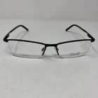 Tlg Thin Light Titanium Eyewear NU015 C02 58-18-145 Black Eyeglasses K885 New. Price: $76.50.