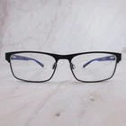 Nike 5574 002 Matte Black Blue Rectangle Eyeglasses Frames 50-14-130 Mens Pre-owned. Price: $44.99.