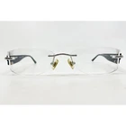 Marchon Airlock 2 AL800/64 001 Black Rimless Eyeglasses Frames 50-18-135 Pre-owned. Price: $47.99.