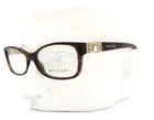 Bvlgari 4069B 504 Eyeglasses Brown Havana Swarovski Crystals 54-16-135 New. Price: $185.00.