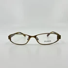 Prada Pb 1075 Eyeglasses Frames Brown Full Rim Women 51-18-135 6279 Pre-owned. Price: $59.99.