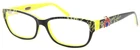 New Coco Song Crazy Red Col. 4 CV109 Black Yellow Eyeglasses Authentic 52-15. Price: $150.00.