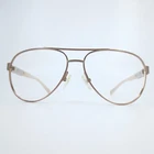 Guess 7282 ROGLD-1 Rose Gold Aviator Eyeglasses Studded Cream 59-14-135 Pre-owned. Price: $26.99.