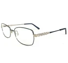 Charmant Eyeglasses Frames CH29209 Blue Silver Cat Titanium 52-16-140 New. Price: $56.44.
