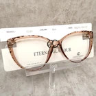 Eternal Glamour Gloss Brown Gold Cat Eyeglasses Frames 0385 55-16-143 New!. Price: $37.46.