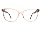 Marchon Nyc Eyeglasses Frame M-5504 601 Transparent Pink Brown Cat 53-16-135 New. Price: $39.99.