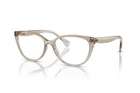 New Ralph Woman Cat Eyeglasses RA7135 6126 Shiny Trasparent Brown 55MM. Price: $51.55.