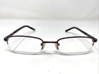 Eyewear VP-122 Brick 51-19-135 Dark Burgundy Half Rim Eyeglasses Frame UD06 New. Price: $50.00.