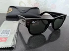 Ray-ban Mega Wayfarer Sunglasses RB0840S 901/31 Black Classic Green 51-21 145 New. Price: $59.99.