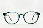 Ray-ban Eyeglasses Rb 5380 5949 Polished Teal/blue Havana Round Frame 50 19 145 Pre-owned. Price: $55.99.