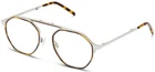 Warby Parker Weller Folding Eyeglasses Octagon Gold & Silver 50-19-140 Mm Nwt* New. Price: $131.00.