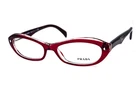 Prada Vpr 11O CAF-1O1 Crystal Red Clear Small Size 52/16/135 Italy Eyeglasses New. Price: $157.00.