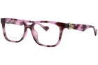 Gucci GG1537OK 004 Eyeglasses Women's Pink Havana Full Rim Rectangle Shape 55MM New. Price: $189.95.