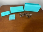 Tiffany & Co. TF2207 7F Rectangle Eyeglasses Black/blue W/ Case Box Auth $120 Pre-owned. Price: $120.00.