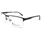 Adin Thomas Eyeglasses Frames AT-438 C1 Black Blue Square Half Rim 55-18-138 New. Price: $60.52.