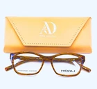 New Koali (morel) 7666K MO024 Brown Rectangle Full Rim Eyeglasses 50-15-135 B:35. Price: $49.99.