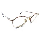 Giorgio Armani 132 817 Brown Round Metal Eyeglasses Frames 47-19 130 Italy Women Pre-owned. Price: $89.99.