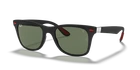 Ray-ban RB4195M Scuderia Ferrari Collection Matte Black/green 52 Mm Sunglasses New. Price: $189.99.