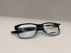 Nike Optical Matte Midnight Navy Fade Rectangle Eyeglass Frames - NK5019 422 New. Price: $109.99.