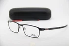New Oakley OX3184-1154 Tincup Satin Light Steel Red Authentic Eyeglasses 54-17. Price: $176.40.