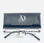 New Easytwist ET876 90 Black Unisex Rectangle Half Rim Eyeglasses 54-19-145 B:29. Price: $49.99.