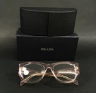 Prada Eyeglasses Frames VPRA18 19Q-1O1 Transparent Peach Cat 52-19-145 New. Price: $214.99.