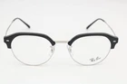 Ray-ban RB7229 2000 Polished Black On Silver Round Eyeglasses Frames 53-20-145 New. Price: $89.95.