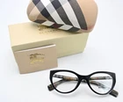 Burberry Glasses Frame 1324 1265 Luxury Cat Eye Oval Black Plaid Business Look New. Price: $184.99.