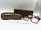Gucci Women's 50MM GG06340 Cat Eye Optical Glasses Burgundy -w/ Case & Box New. Price: $168.95.
