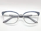 Diva 5588 137 Blue & Silver Eyeglasses Frames 54-17-145 Made In Italy New. Price: $75.00.