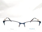 Tura R129 Navy Women's Half Rim Eyeglasses Frames 51-17-135 New. Price: $79.95.