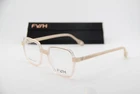 New Fysh 3744 S414 Clear Pink Fade Geometric Authentic Eyeglasses 52-18. Price: $158.10.
