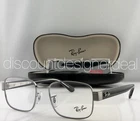 Ray-ban RB6529 Gunmetal Black Rectangular Eyeglasses Frames 2502 54MM New. Price: $114.99.