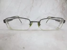 Fossil Eyeglasses Frame DJ2 Unisex Gray Metal Rectangular Half Rim 49-19-140 Pre-owned. Price: $25.19.