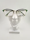I-dealoptics Reflections R799 Eyeglasses Frames Emerald/gold 55-17-140 Read!! New. Price: $37.19.