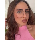 New Gucci GG0445O Gold Brown Metal Oversized Square Frames. Price: $239.00.