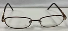 Buxton BX304 Brown Gold Eyeq Metal Eyeglass Frames Only 53 18 140 Pre-owned. Price: $29.99.