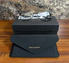 New Dolce & Gabanna Eyeglasses DG1358 01 Black Metal Mesh Frames 56MM. Price: $159.95.