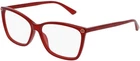 New Gucci Sensual Romantic Gg 0025O Eyeglasses 004 Red 100% Authentic. Price: $173.21.