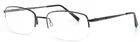 Charmant CH29103 Dg Dark Gray Mens Rectangle Half Rim Eyeglasses 55-19-145 B:34 New. Price: $34.99.