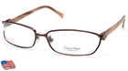 New Calvin Klein 494 509 Brown Eyeglasses Metal Frame 52-16-130MM. Price: $44.99.