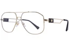 Versace VE1287 1002 Eyeglasses Frame Men's Gold Medusa Full Rim Pilot Style 57MM New. Price: $189.95.