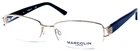 Marcolin MA7304 COL.032 Nos Gold/black Half Rim Eyeglasses Frame 53-17-135 Pre-owned. Price: $32.00.