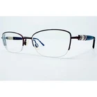 Elle Eyeglasses Womens Burgundy Semi-rimless Metal Rectangular EL13412 51-17-135 Pre-owned. Price: $31.99.